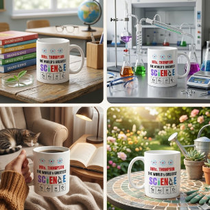 World's Greatest Science Teacher Personalised Coffee Mug