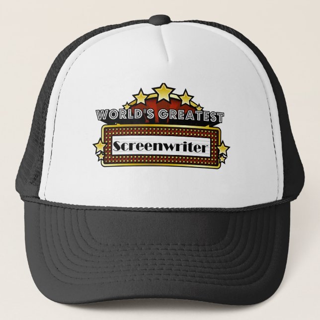 World's Greatest Screenwriter Trucker Hat (Front)