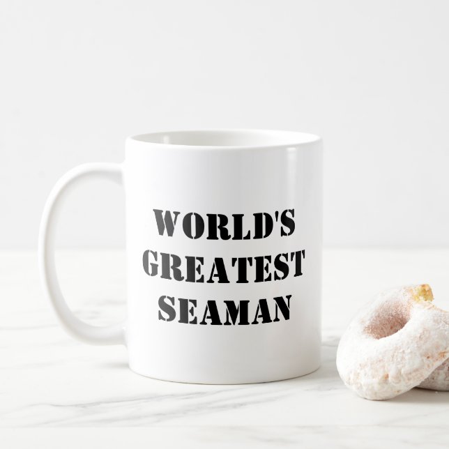 "World's Greatest Seaman" Mug (With Donut)