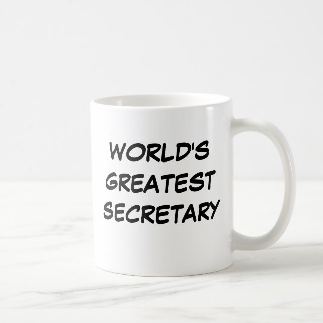 "World's Greatest Secretary" Mug (Right)