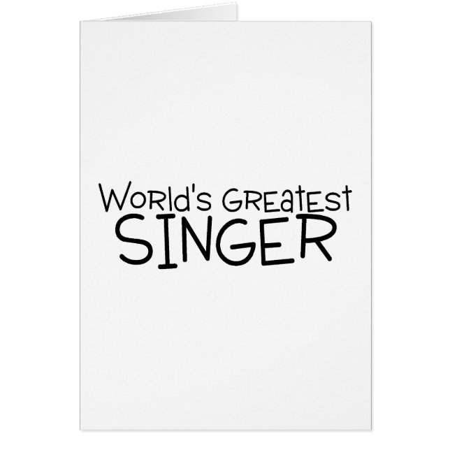 Worlds Greatest Singer (Front)