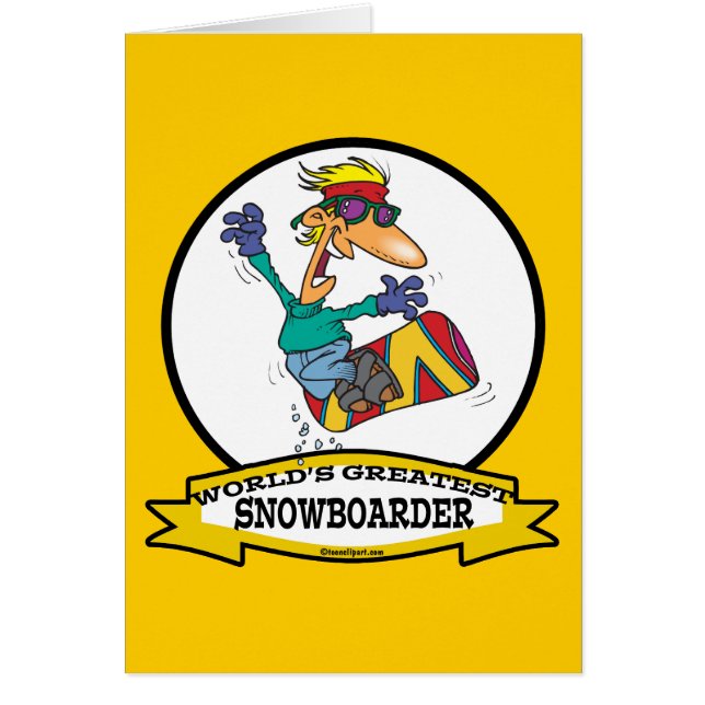 WORLDS GREATEST SNOWBOARDER CARTOON (Front)