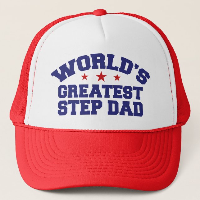 World's Greatest Step Dad Trucker Hat (Front)