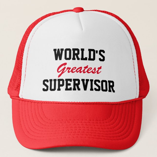 World's greatest supervisor cap (Front)