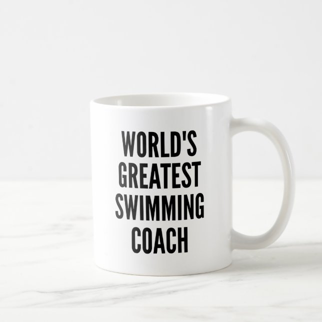 Worlds Greatest Swimming Coach Coffee Mug (Right)