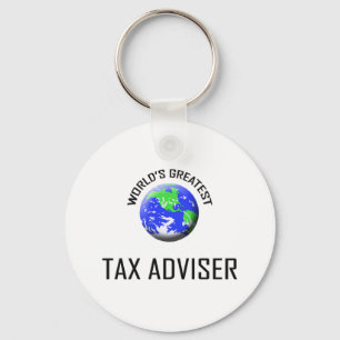 World's Greatest Tax Adviser Key Ring