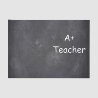 World's Greatest Teacher Chalkboard Design Gift Tissue Paper