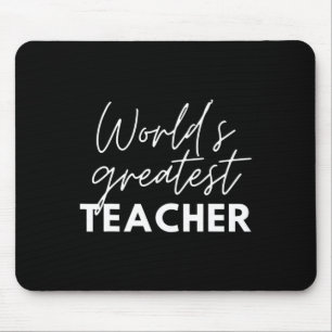 World's Greatest Teacher Funny Proud Teacher Appre Mouse Pad