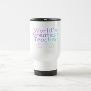 Worlds Greatest Teacher (Pastel) Travel Mug