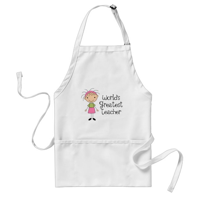 Worlds Greatest Teacher Standard Apron (Front)