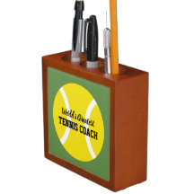 World's Greatest Tennis Coach Desk Organiser Gift