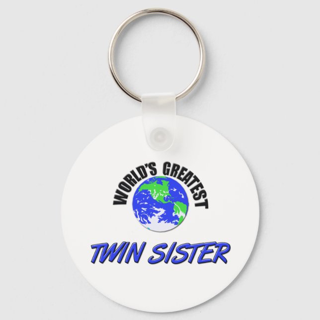 World's Greatest Twin Sisters Key Ring (Front)