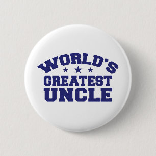 World's Greatest Uncle 6 Cm Round Badge