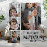 Worlds Greatest Uncle Trendy Photo Strip Fleece Blanket<br><div class="desc">Wrap your uncle in memories this Christmas with a personalized photo blanket featuring his name and five of your favorite moments together. Create the perfect gift for a one-of-a-kind family member.</div>