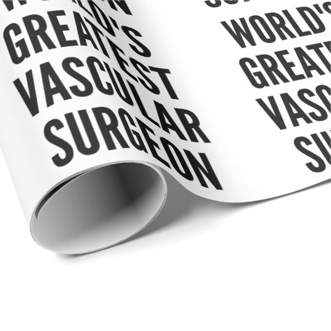 Worlds Greatest Vascular Surgeon Wrapping Paper (Roll Corner)