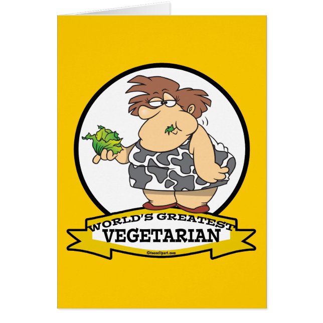 WORLDS GREATEST VEGETARIAN CARTOON (Front)