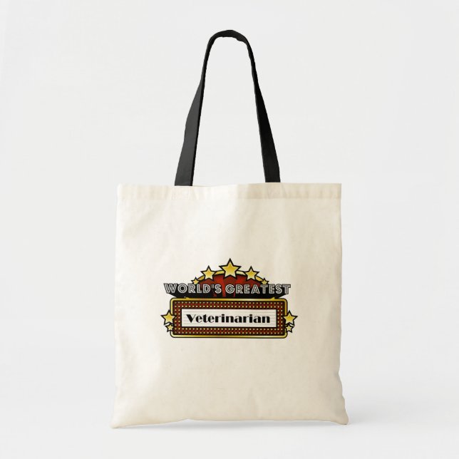World's Greatest Veterinarian Tote Bag (Front)