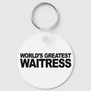 World's Greatest Waitress Key Ring