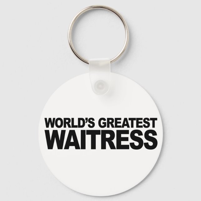 World's Greatest Waitress Key Ring (Front)