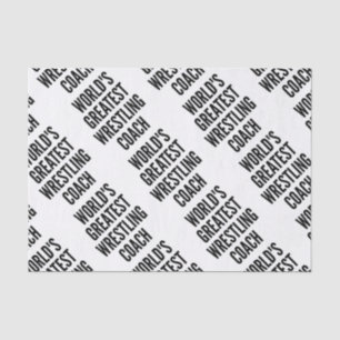 Worlds Greatest Wrestling Coach Tissue Paper