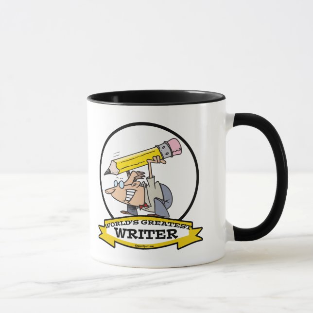 WORLDS GREATEST WRITER II CARTOON MUG (Right)