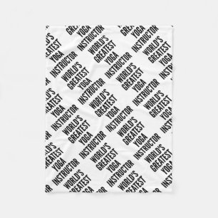 Worlds Greatest Yoga Instructor Fleece Blanket