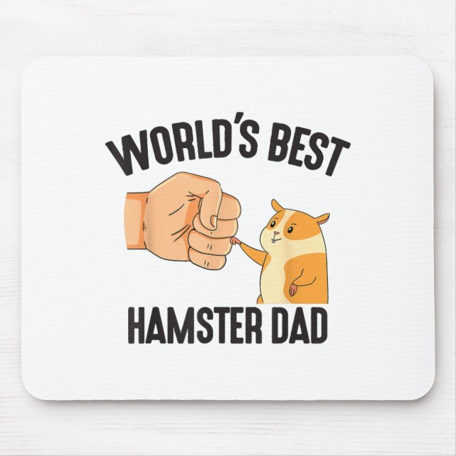 World's Hamster Dad Costume For Animal Lovers Hams Mouse Pad (Front)