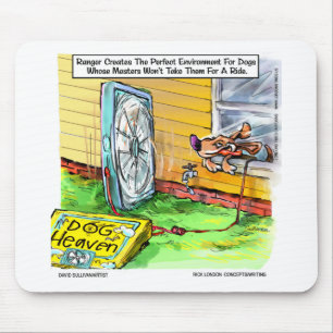 Worlds Happiest Dog Funny Tees Mugs & Gifts Mouse Pad