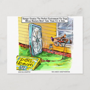Worlds Happiest Dog Funny Tees Mugs & Gifts Postcard
