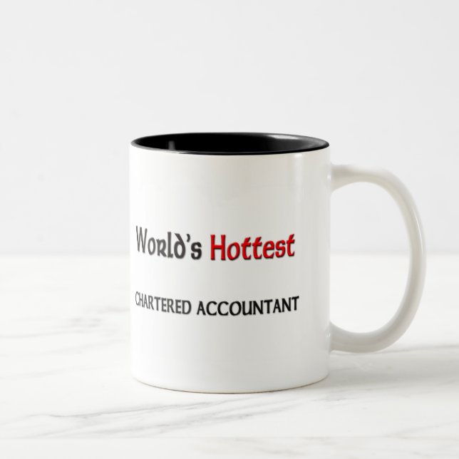 Worlds Hottest Chartered Accountant Two-Tone Coffee Mug (Right)
