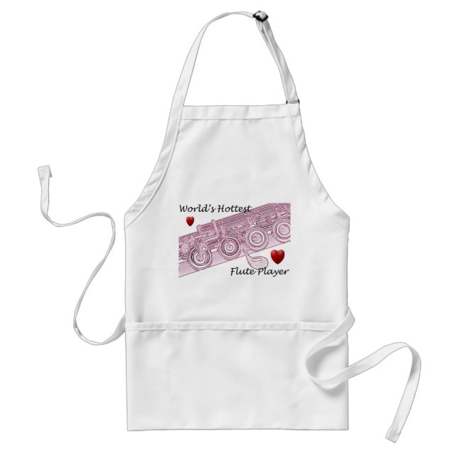 World's Hottest Flute Player Apron (Front)