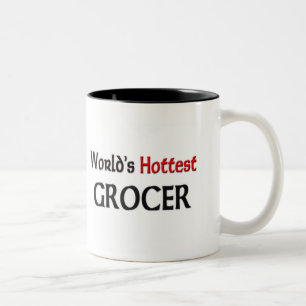 Worlds Hottest Grocer Two-Tone Coffee Mug