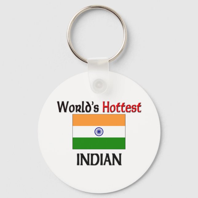 World's Hottest Indian Key Ring (Front)