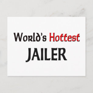 Worlds Hottest Jailer Postcard