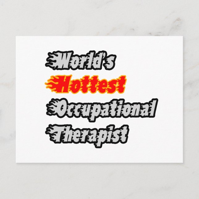 World's Hottest Occupational Therapist Postcard (Front)