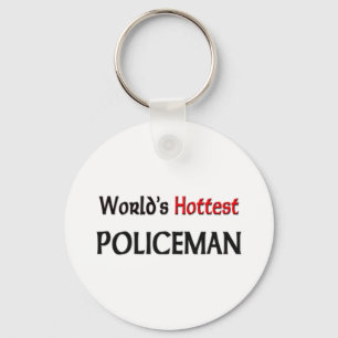 Worlds Hottest Policeman Key Ring