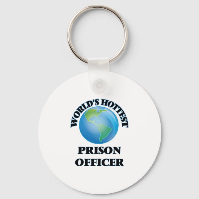 World's Hottest Prison Officer Key Ring (Front)