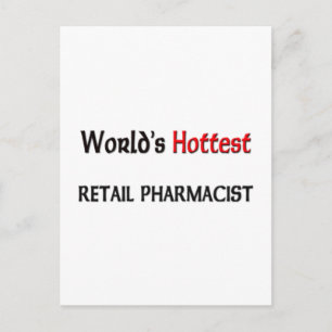 Worlds Hottest Retail Pharmacist Postcard