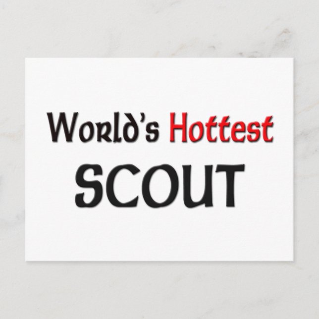 Worlds Hottest Scout Postcard (Front)