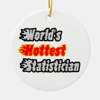 World's Hottest Statistician Ceramic Tree Decoration