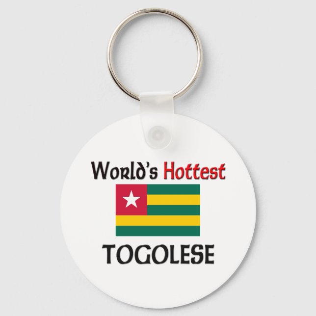World's Hottest Togolese Key Ring (Front)