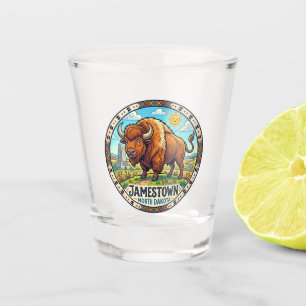World's Largest Buffalo USA Shot Glass