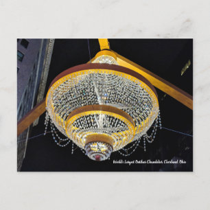 World's Largest Outdoor Chandelier Postcard
