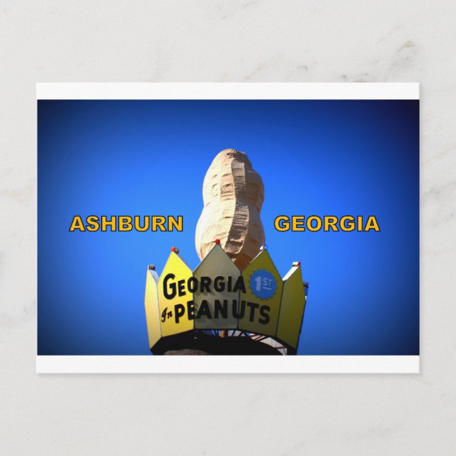 WORLD'S LARGEST PEANUT MONUMENT- ASHBURN, GA POSTCARD (Front)