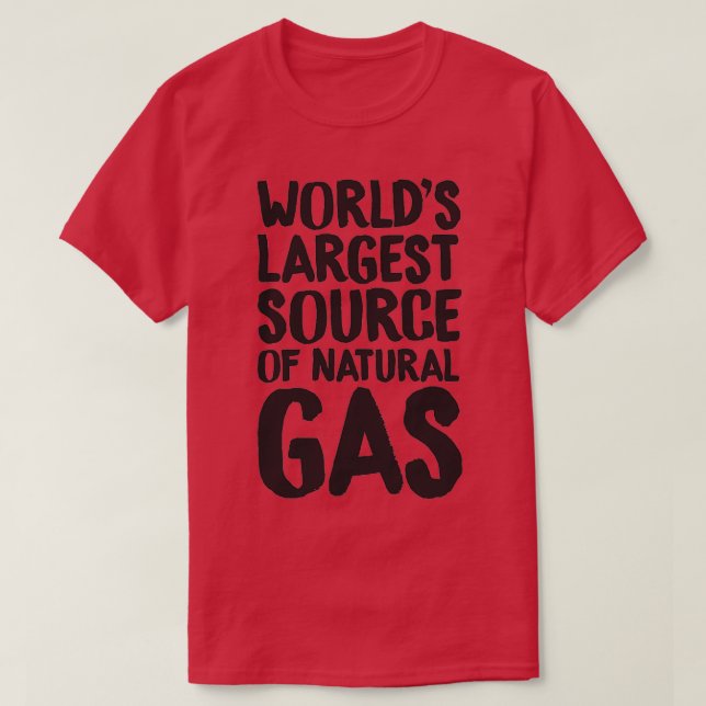 Worlds Largest Source Of Natural Gas 29 T-Shirt (Design Front)