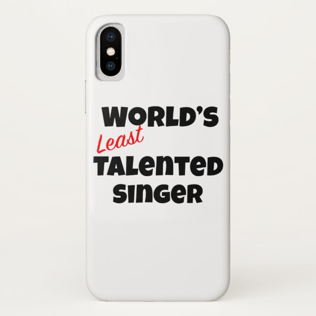 World's Least Talented Singer Case-Mate iPhone Case (Back)