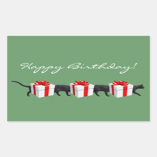 World's Longest Cat Rectangular Sticker