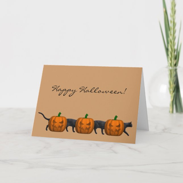 World's Longest Halloween Cat Card (Front)