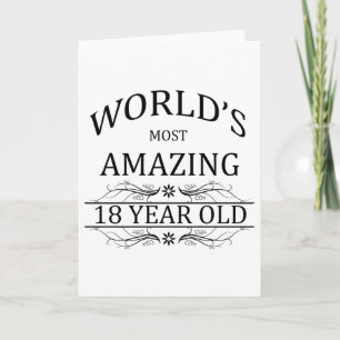 World's Most Amazing 18 Year Old Card