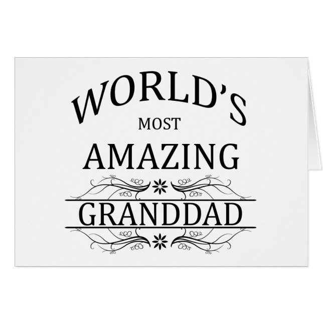 World's Most Amazing Granddad (Front Horizontal)
